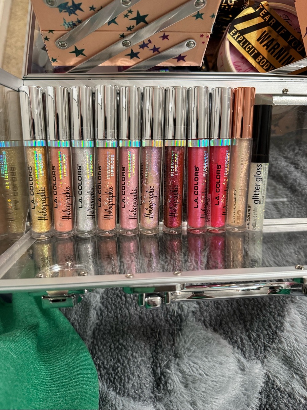 L.A. Colors Holographic Glitter Lip Gloss Bundle